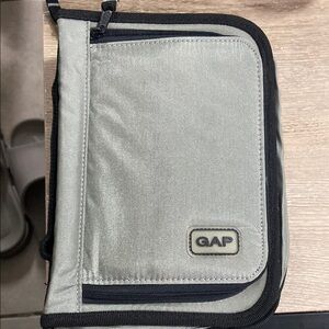 GAP Metallic Silver Organizer with Black Trim